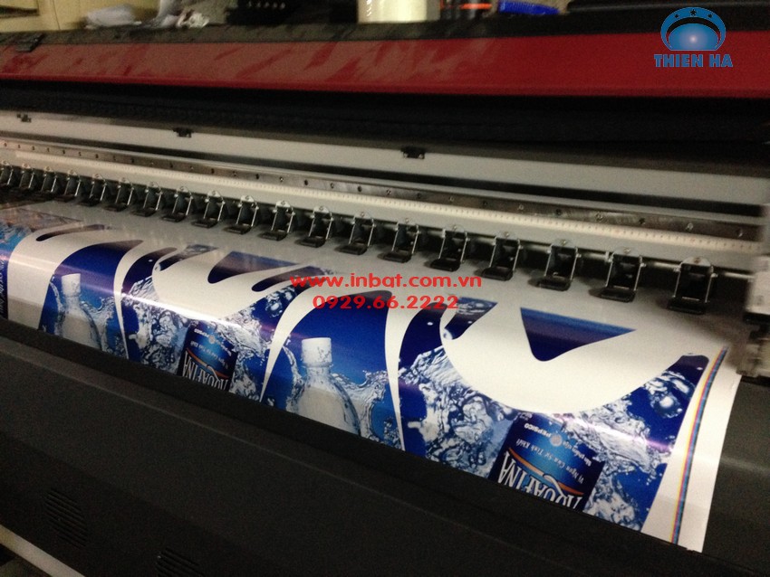 Xưởng in Thiên Hà in bạt quảng cáo cho hãng nước khoáng Aquafina 04